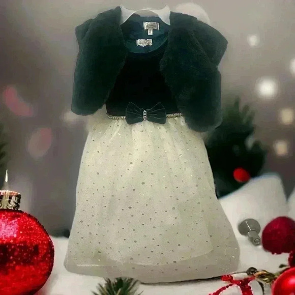NWT Biscotti Collezioni Two Piece Holiday Dress Size 5 - Picture 1 of 7